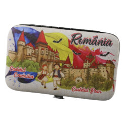 Set manichiura suvenir "Romania" Castele 10 piese 7.5 x 12.5 cm