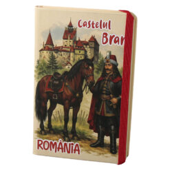 Agenda suvenir Romania 9 x 14 cm Castelul Bran si Vlad Tepes