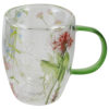 Cana de sticla cu perete dublu, 350 ml, "The colors of nature", in cutie decorativa
