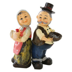Set 2 figurine batrani din rasina 11 cm