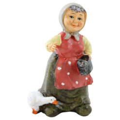 Figurina decorativa din rasina 11 cm batran, batrana, modele asortate
