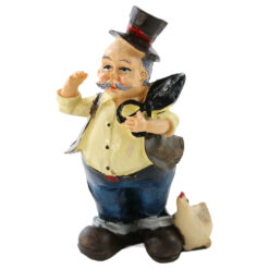 Alternative view of Figurina decorativa din rasina 11 cm batran, batrana, modele asortate