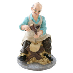 Alternative view of Figurina decorativa din rasina 11 x 17 cm batran, batrana, modele asortate