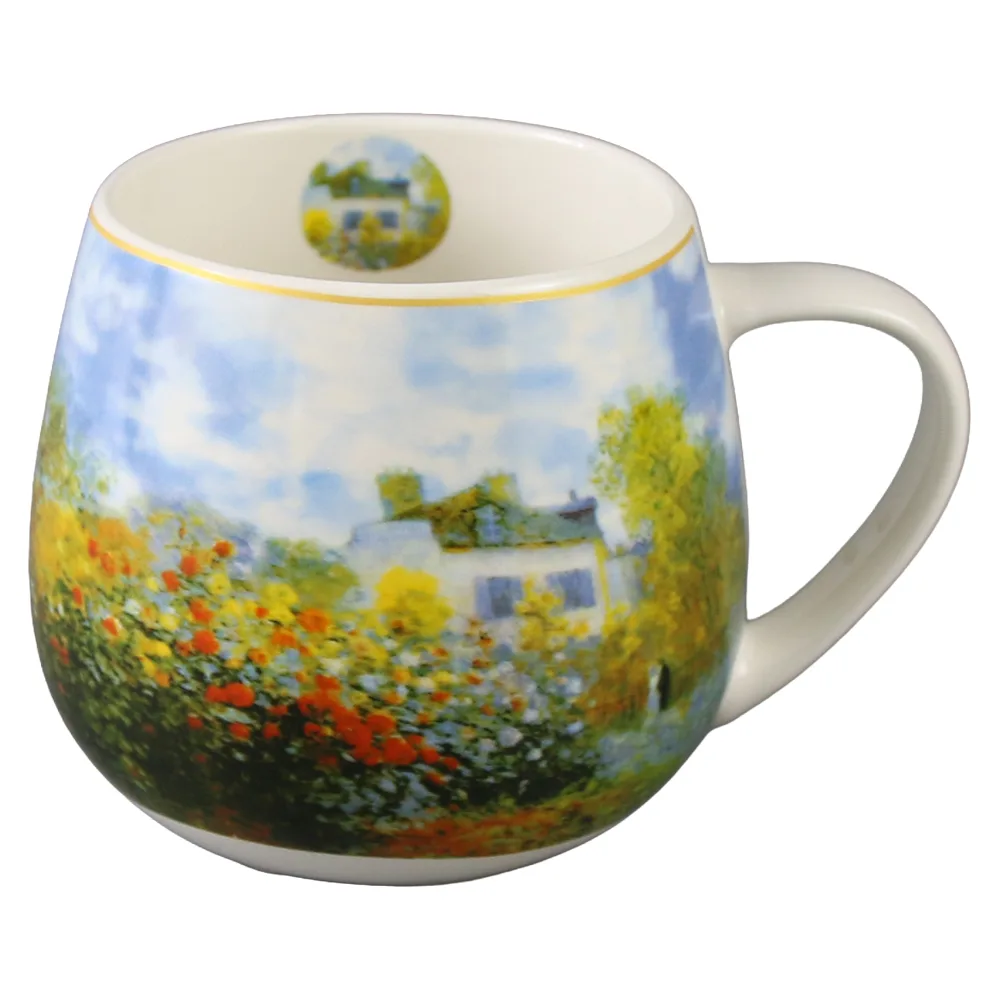 Cana din portelan 430 ml "The Garden at Argenteuil" de Claude Monet, in cutie decorativa - imagine 2