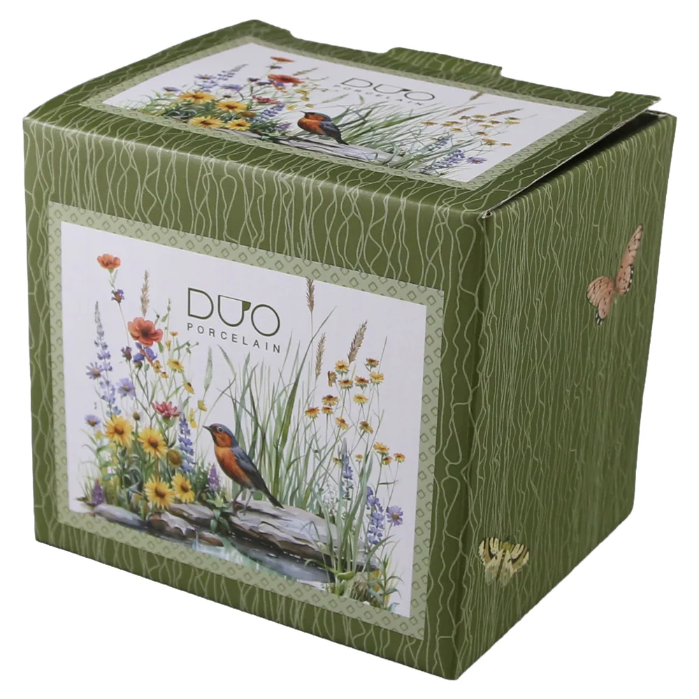 Cana portelan cu infuzor metalic si capac 430 ml "July" in cutie decorativa - imagine 3