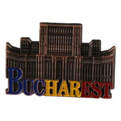 Magnet de frigider metalic "Bucharest", 8 x 5 cm