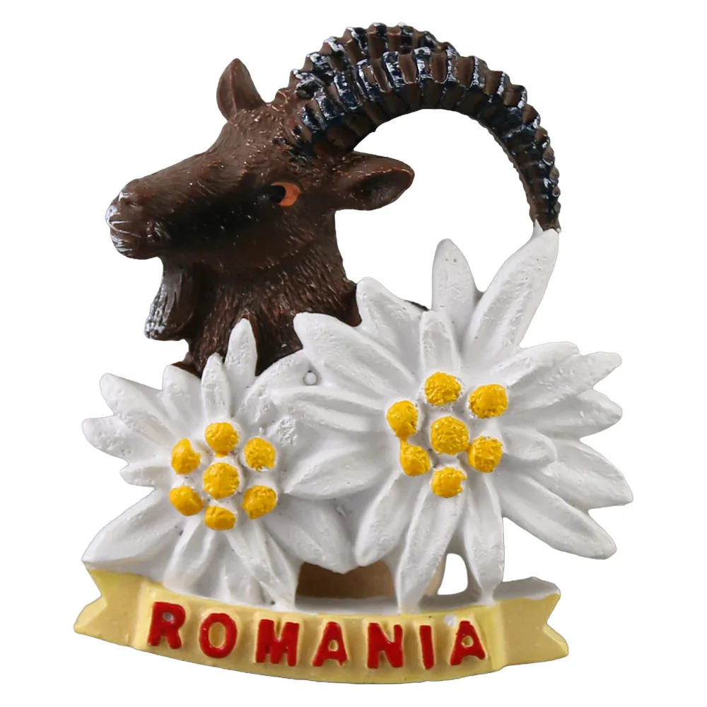 Magnet frigider din rasina "Romania" 6.5 cm, Scena traditionala - imagine 3