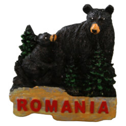 Magnet de frigider din rasina "Romania" 5.5 x 6 cm, Ursi