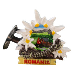 Magnet frigider din rasina "Romania" 8 cm, Scena traditionala