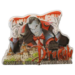 Magnet de frigider din rasina "Dracula" 8 x 6 cm, Castelul Bran
