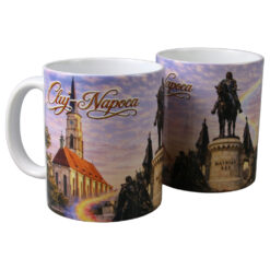 Cana din ceramica Cluj-Napoca 330 ml, Romania, fluture