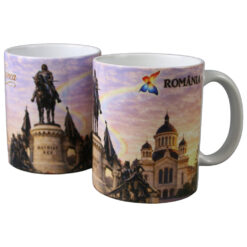 Alternative view of Cana din ceramica Cluj-Napoca 330 ml, Romania, fluture