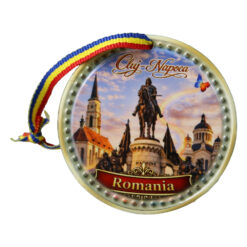 Magnet de frigider din ceramica Cluj-Napoca 6.5 cm, vintage