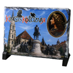 Placa din ardezie Kincses Kolozsvar 19 x 14 cm, Mathias Rex
