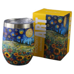 Alternative view of Cana termos 330 ml "Sunflower Field", in cutie decorativa
