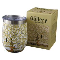 Alternative view of Cana termos 330 ml "Tree of Life" ecru de Gustav Klimt, in cutie decorativa