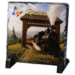 Placa din ardezie Maramures 14 x 14 cm, Romania, mocanita