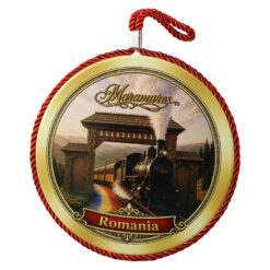 Decor de perete din ceramica Maramures 17 cm, Romania, mocanita