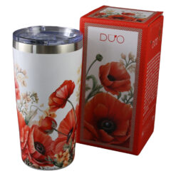 Alternative view of Cana termos 600 ml "Poppies' in cutie decorativa