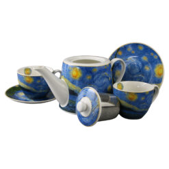 Alternative view of Set ceainic cu infuzor si 2 cesti cu farfurioare "Starry Night" de V. van Gogh. 270 / 900 ml