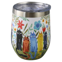 Cana termos 330 ml "Cats World, Garden", in cutie decorativa