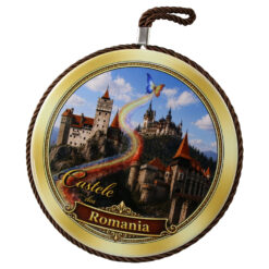 Decor de perete din ceramica Castele din Romania 17 cm