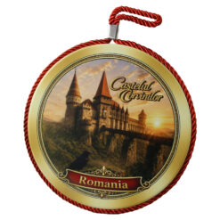 Decor de perete din ceramica Castelul Corvinilor 17 cm, Romania