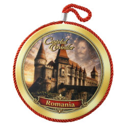 Decor de perete din ceramica Castelul Corvinilor 17 cm, Iancu de Hunedoara