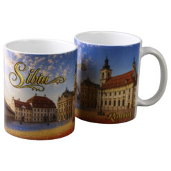 Cana din ceramica Sibiu 330 ml, fluture