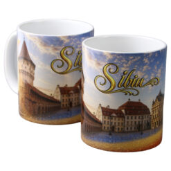 Alternative view of Cana din ceramica Sibiu 330 ml, fluture