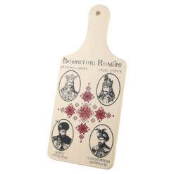 Tocator decorativ "Domnitori Romani" 12 x 28 cm, Romania