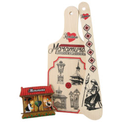 Set ustensile bucatarie cu magnet de frigider "Maramures"