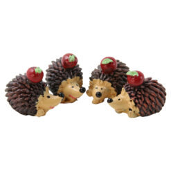 Set 4 figurine Arici din rasina 3 x 2.5 cm