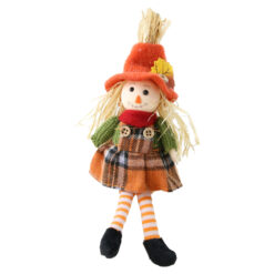 Figurina decorativa Sperietoare din textil cu picioare mobile 8 x 22 cm, modele variate