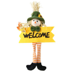 Alternative view of Decor de toamna Sperietoare cu agatatoare "Welcome" 14 x 25 cm