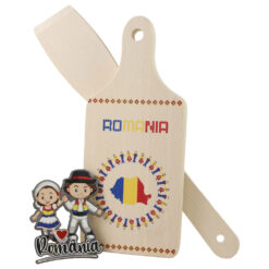 Set ustensile bucatarie cu magnet de frigider "Romania - tricolor"