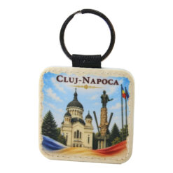 Breloc din piele sintetica Avram Iancu, Cluj-Napoca 5 cm, Romania