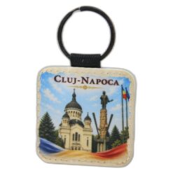 Breloc din piele sintetica Avram Iancu, Cluj-Napoca 5 cm, Romania