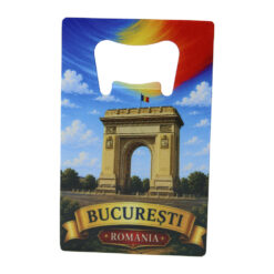 Desfacator de sticle metalic Bucuresti 5.5 x 8.5 cm, Romania