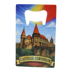 Desfacator de sticle metalic Castelul Corvinilor 5.5 x 8.5 cm, Romania