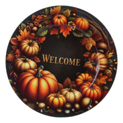 Tava din plastic decorativa "Welcome" cu dovlecei 33 cm