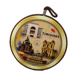 Decor de perete din ceramica Timisoara 17 cm, Romania