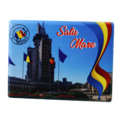 Magnet de frigider din ceramica Satu Mare 8 x 6 cm, Palatul Administrativ