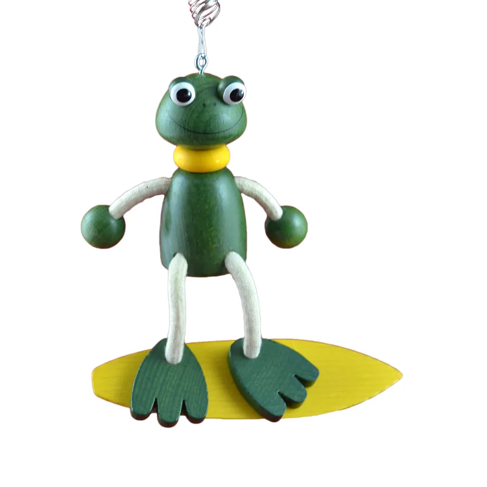 Figurina bungee jumping - Broasca cu placa de surf - imagine 2