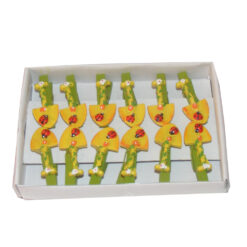 Set decorativ cu clema in forma de lopatica