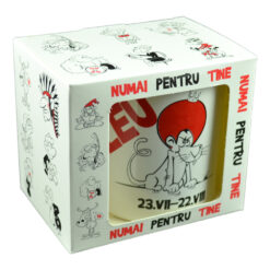 Cana ceramica 300 ml Zodiac "Leu", in cutie decorativa - imagine 3
