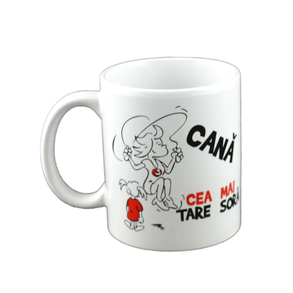 Cana ceramica 300 ml "Cea mai tare sora", in cutie decorativa - Funny Mug - imagine 2