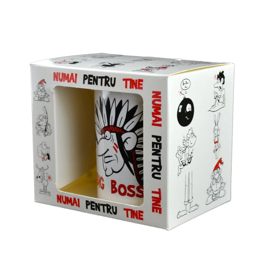 Cana ceramica 300 ml "Big Boss", in cutie decorativa - Funny Mug