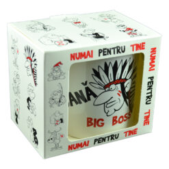 Cana ceramica 300 ml "Big Boss", in cutie decorativa - Funny Mug - imagine 3