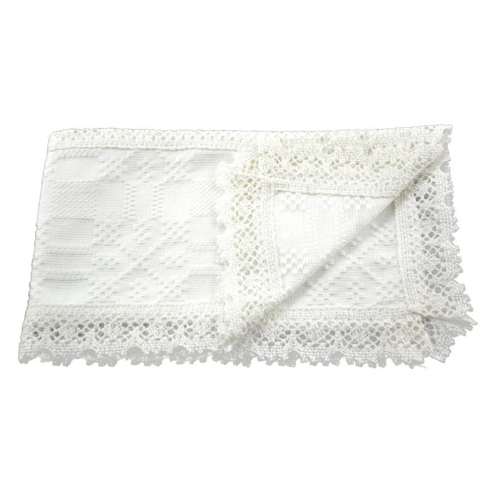 Servetel traditional din bumbac 45x25 CM Alb
